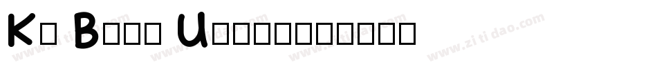 Ka Blam Under字体转换